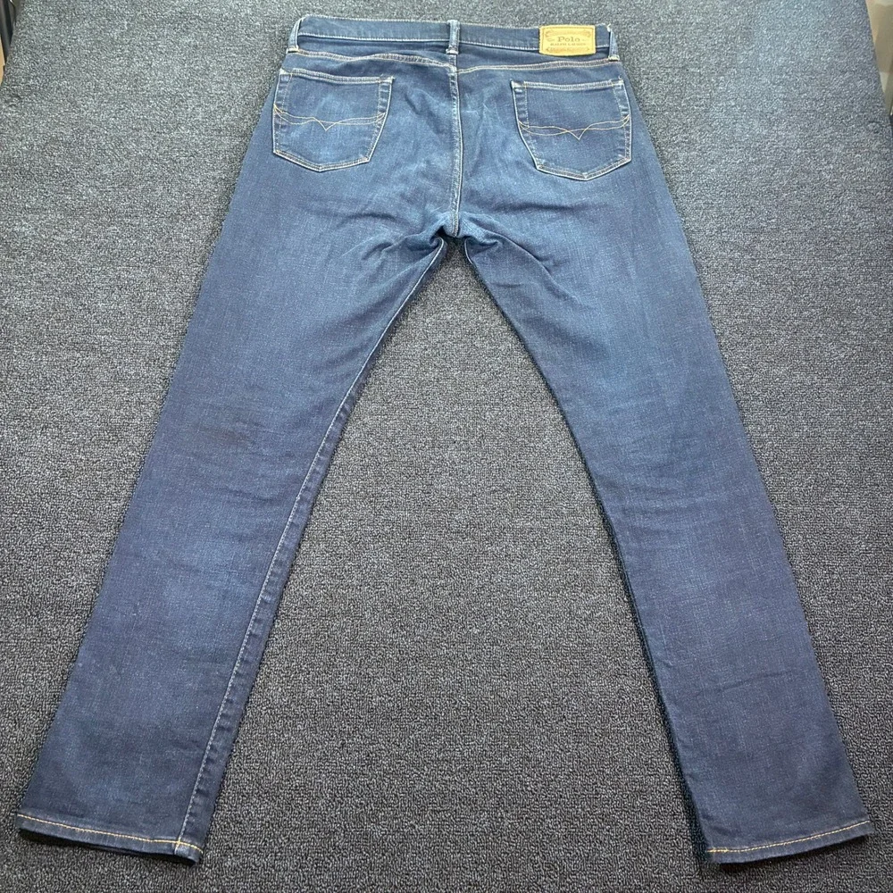 Polo Ralph Lauren Sullivan Slim Jeans Mens 34x34 Dark Wash Indigo Denim Stretch